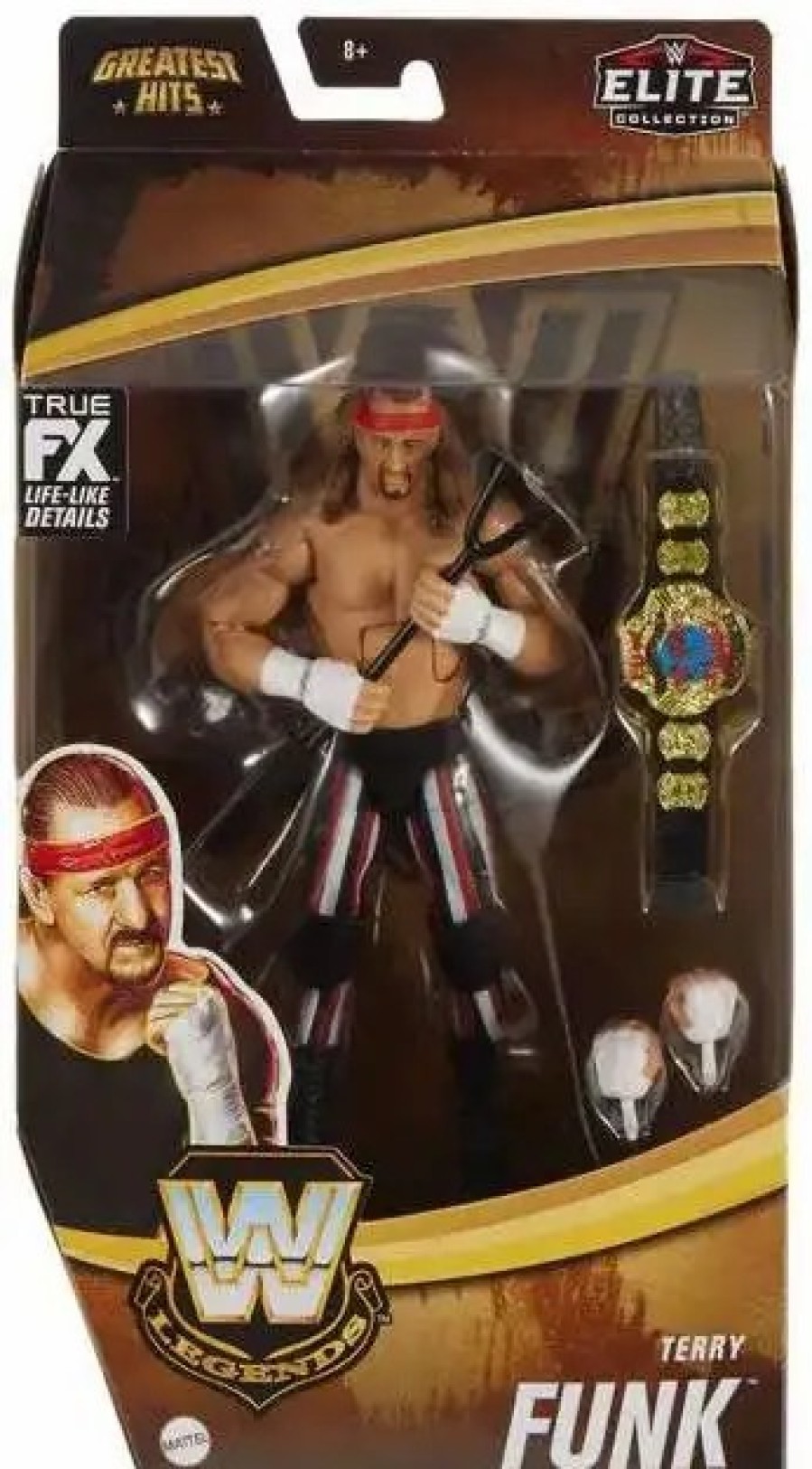 All Brands Mattel Toys | Wwe Wrestling Elite Collection Legends Greatest Hits Terry Funk Action Figure