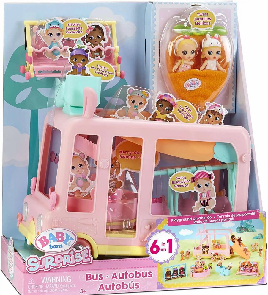 All Brands MGA Entertainment | Baby Born Surprise Mini Babies Bus Playset [Loose]