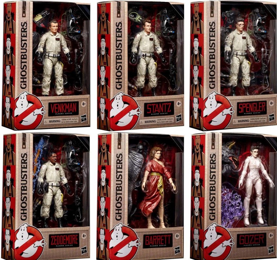 All Brands Hasbro Toys | Ghostbusters Plasma Series Peter, Ray, Egon, Winston, Gozer & Dana Set Of 6 Action Figures