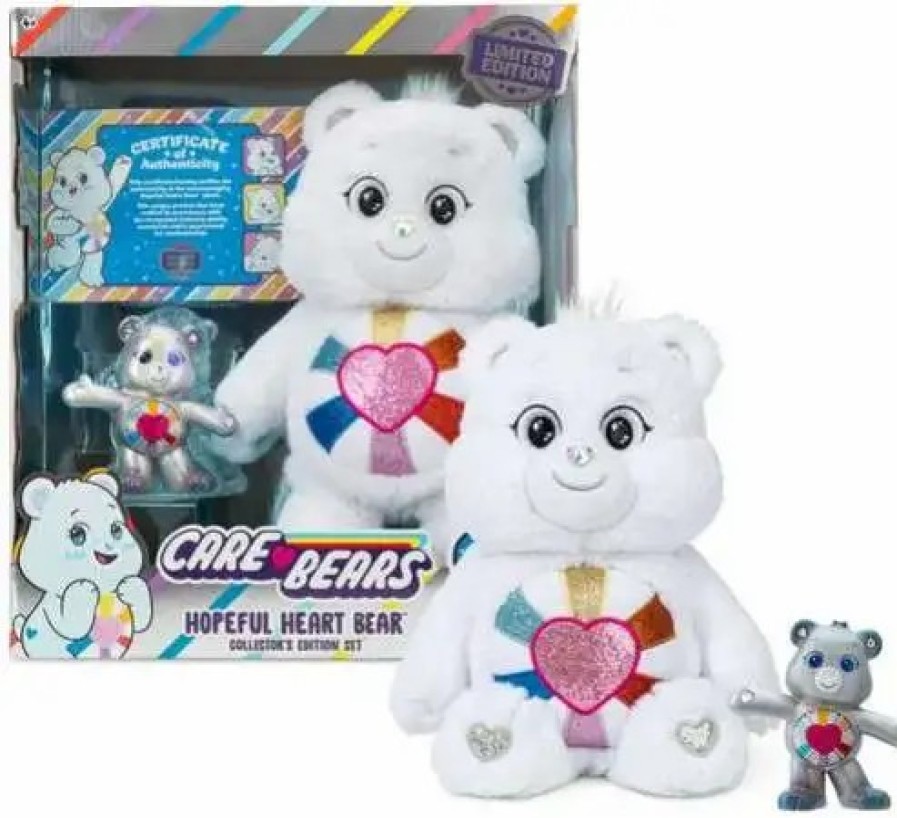 All Brands Basic Fun | Care Bears Special Collector Limited Edition Hopeful Heart Bear Exclusive 14" Plush & 5" Figure 2-Pack