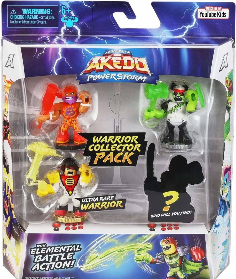 All Brands Moose Toys | Legends Of Akedo Powerstorm Warrior Collector Pack Mini Battling Action Figure 4-Pack