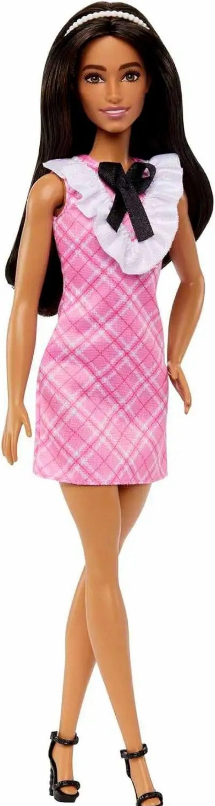 All Brands Mattel | Fashionistas Barbie 13.25-Inch Doll [Black Hair & A Plaid Dress]