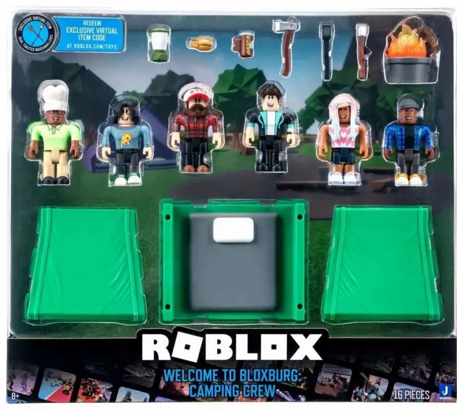 All Brands Jazwares | Roblox Welcome To Bloxburg: Camping Crew Action Figure Set