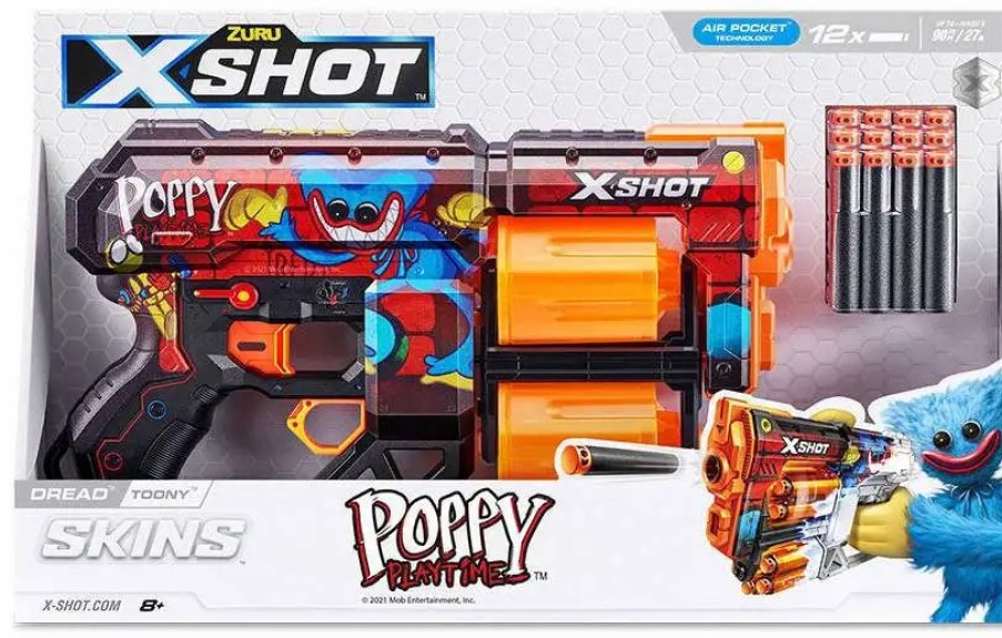 All Brands Zuru Toys | Poppy Playtime X-Shot Skins Dread Toony Blaster [12 Darts]