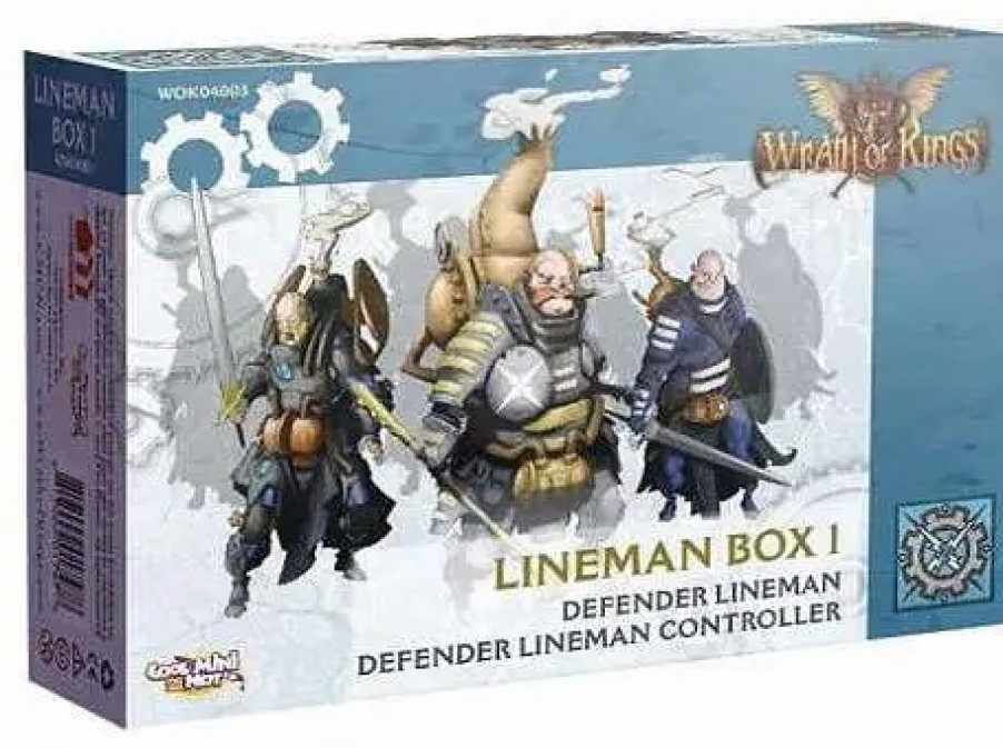 All Brands Cool Mini or Not | Wrath Of Kings Lineman Box 1 Miniatures Wok04003 [Defender Lineman, Defender Lineman Controller]