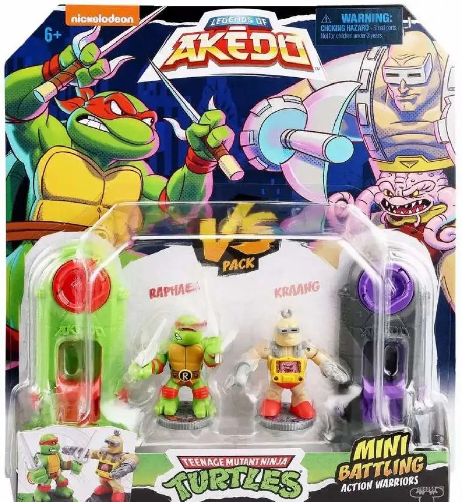 All Brands Moose Toys | Legends Of Akedo Teenage Mutant Ninja Turtles Raphael Vs Kraang Mini Battling Action Figure Versus Pack