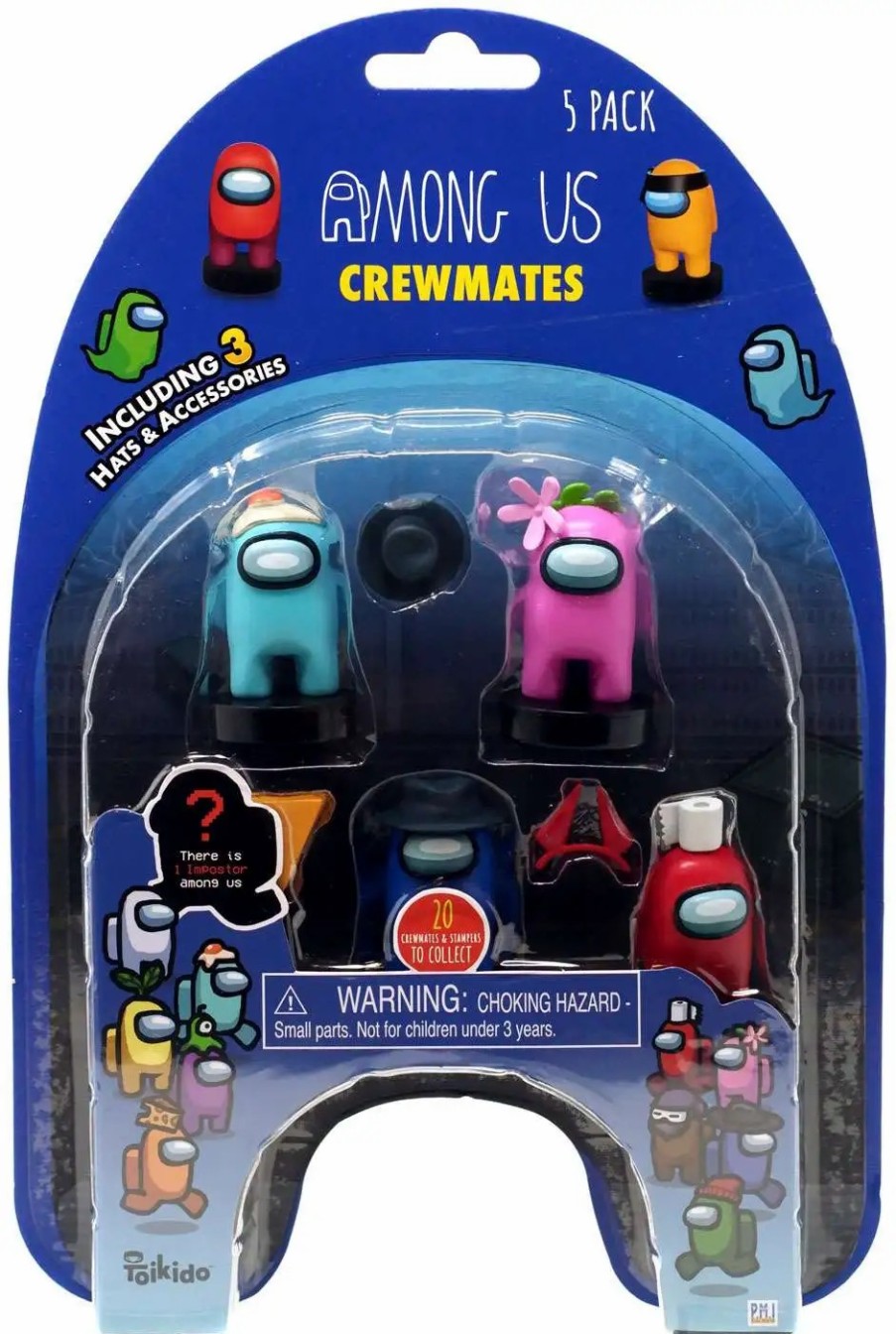 All Brands PMI | Among Us Crewmate Stampers Blister 5-Pack [5 Random Figures]