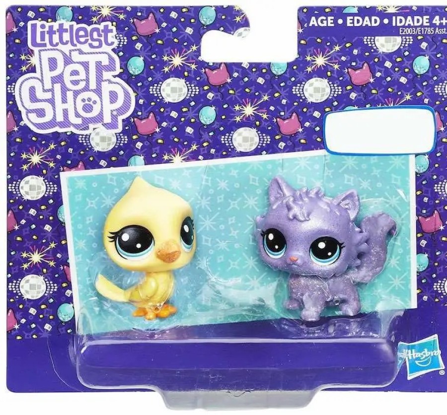 All Brands Hasbro Toys | Littlest Pet Shop Sparkle Pets Cardinal And Feline Exclusive Figure 2-Pack