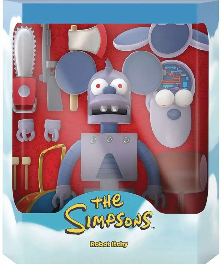 All Brands Super7 | The Simpsons Ultimates Wave 1 Robot Itchy Action Figure