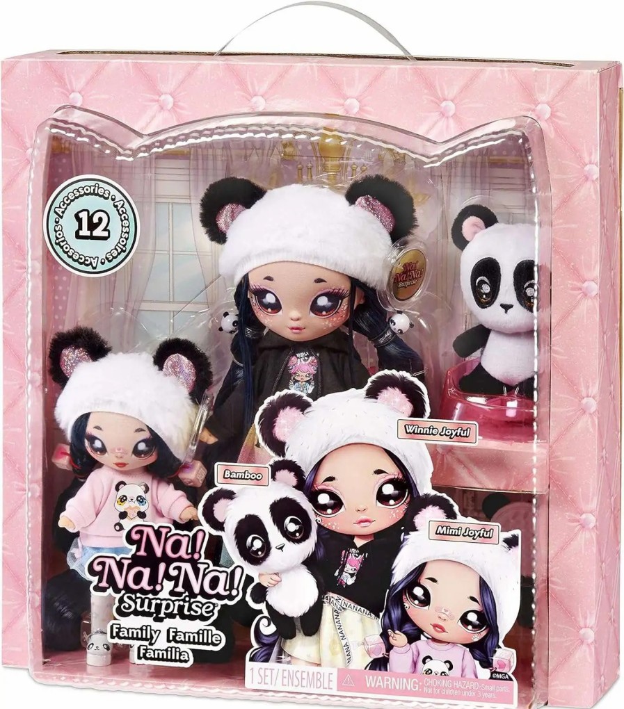 All Brands MGA Entertainment | Na! Na! Na! Surprise Family Winnie Joyful, Mimi Joyful & Bamboo Doll