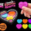 All Brands Schylling | Needoh Teenie Squeeze Hearts Stress Ball 3-Pack [Random Colors & Phrases]