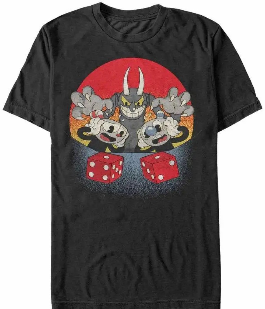 All Brands Fifth Sun Graphics | Cuphead Snake Eyes T-Shirt [Medium]