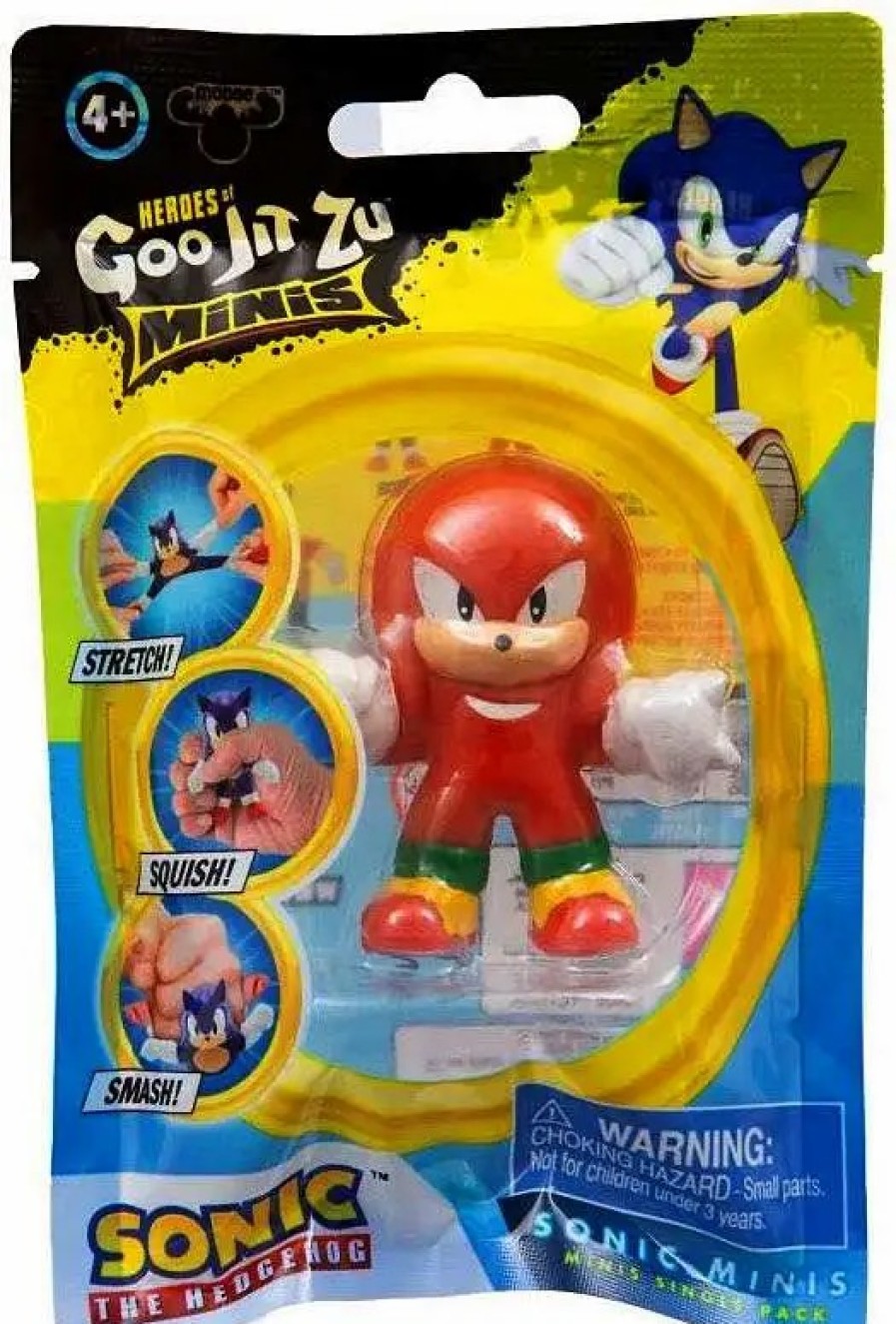 All Brands Moose Toys | Heroes Of Goo Jit Zu Sonic The Hedgehog Minis Knuckles 2.5-Inch Mini Figure