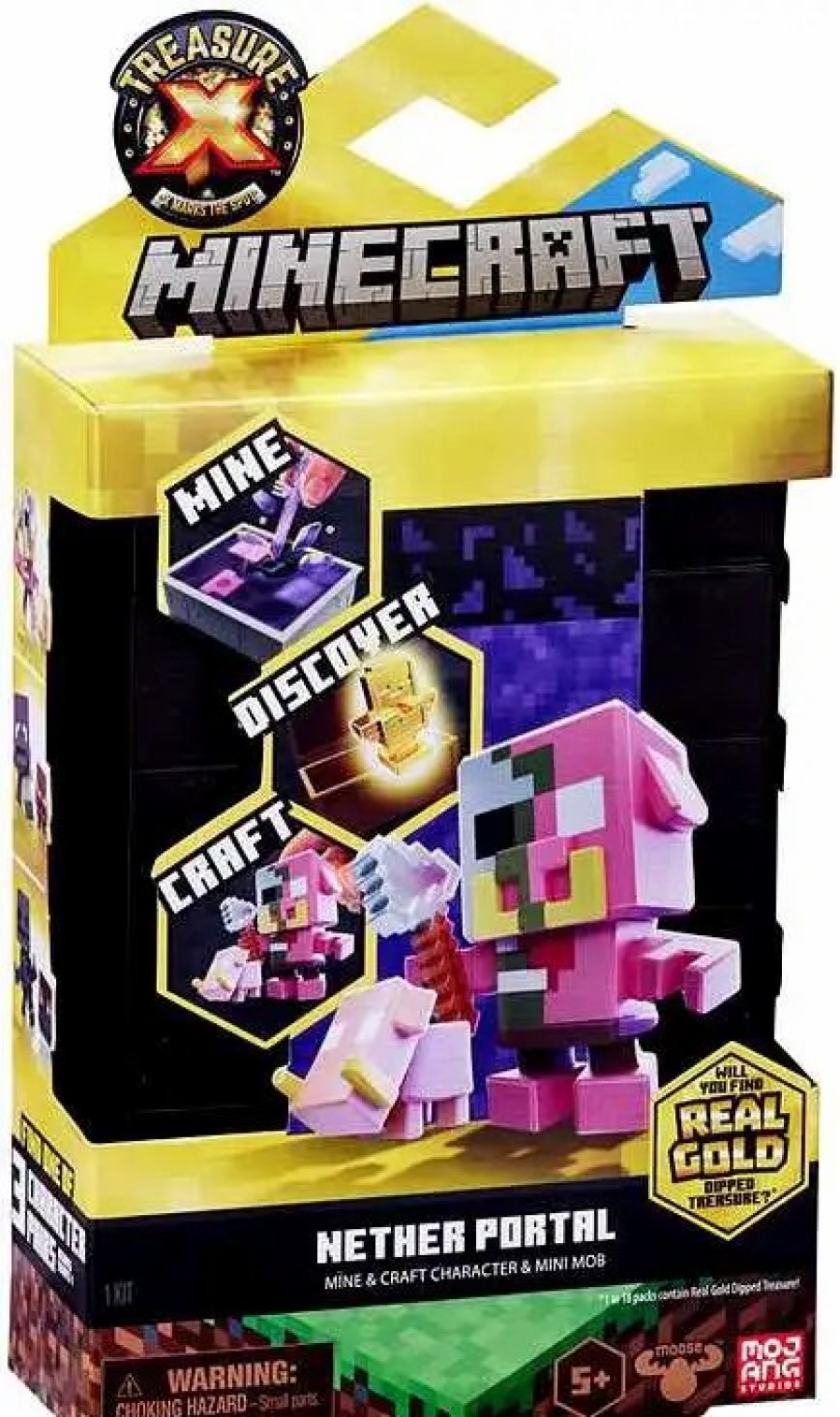 All Brands Moose Toys | Treasure X Minecraft Series 2 Nether Portal Mystery Pack