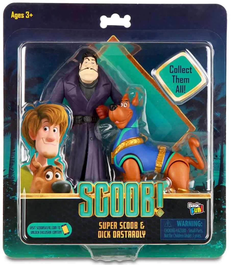 All Brands Basic Fun | Scooby Doo Scoob! Super Scoob & Dick Dastardly Exclusive Action Figure 2-Pack