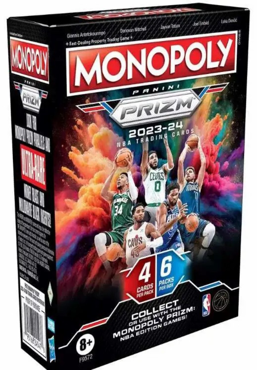 All Brands Panini | Nba Monopoly 2023-24 Prizm Basketball Trading Card Booster Box [6 Packs] (Pre-Order Ships May)