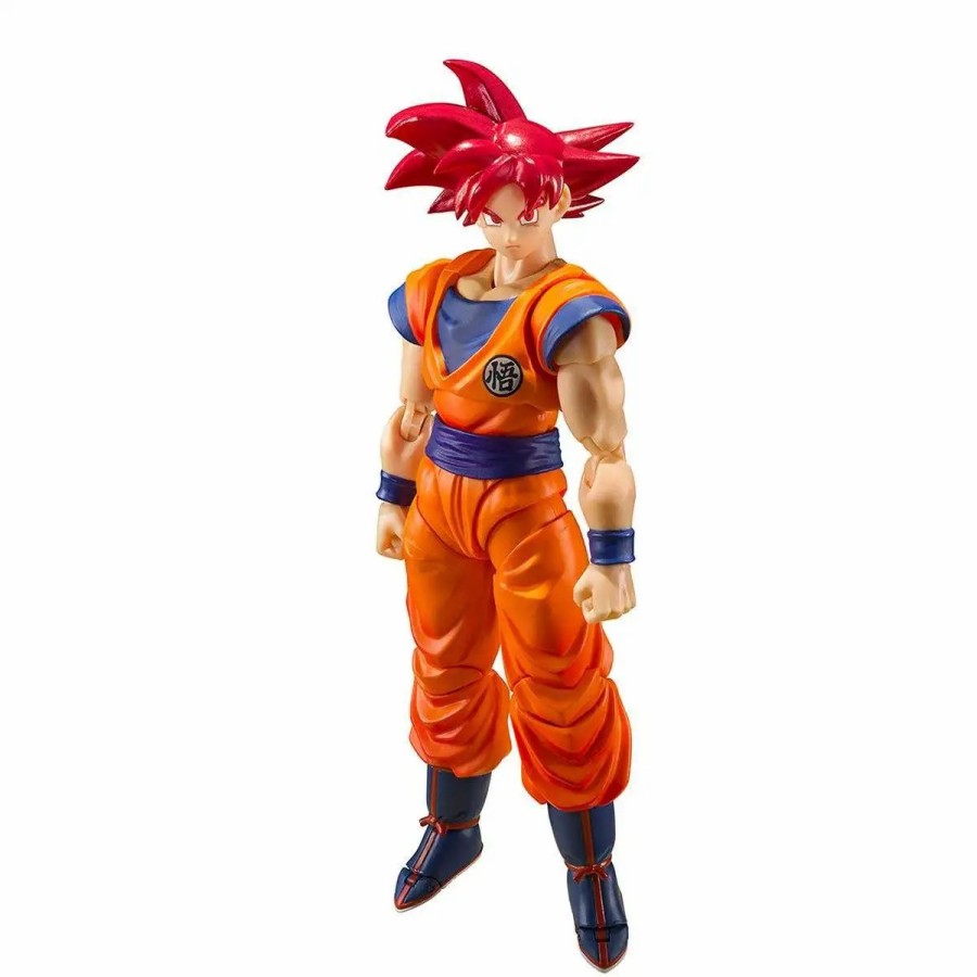 All Brands Tamashii Nations | Tamashii Nations Dragon Ball Super S.H.Figuarts Super Saiyan God Son Goku Action Figure [Saiyan God Of Virtue] (Pre-Order Ships July)