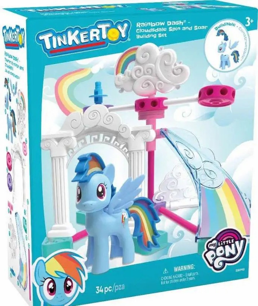 All Brands K'NEX | K'Nex Tinker Toy My Little Pony Rainbow Dash Cloudsdale Spin & Soar Set #28049