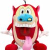 All Brands Kidrobot (NECA) | Ren & Stimpy Phunny Stimpy 16-Inch Plush [Hugme, Vibrates With Shake Action!]