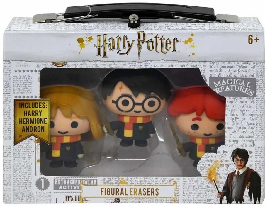 All Brands Innovative Designs | Harry Potter Figural Erasers Harry, Hermione & Ron 3-Pack