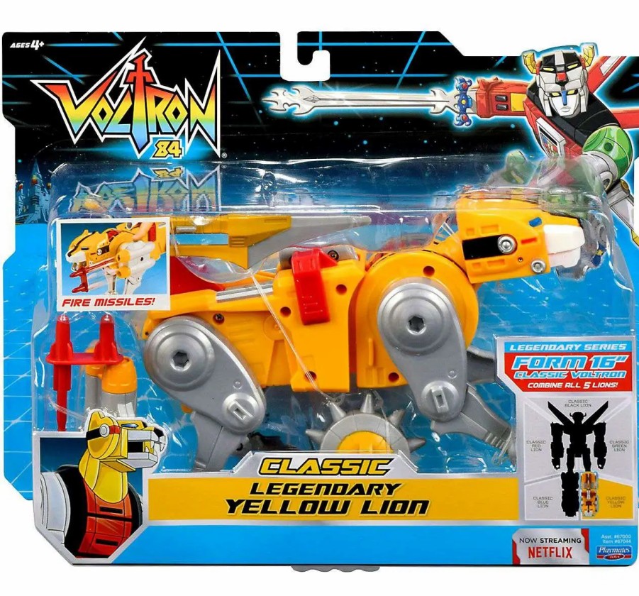 All Brands Playmates | Voltron 84 Classic Legendary Yellow Lion Combinable Action Figure