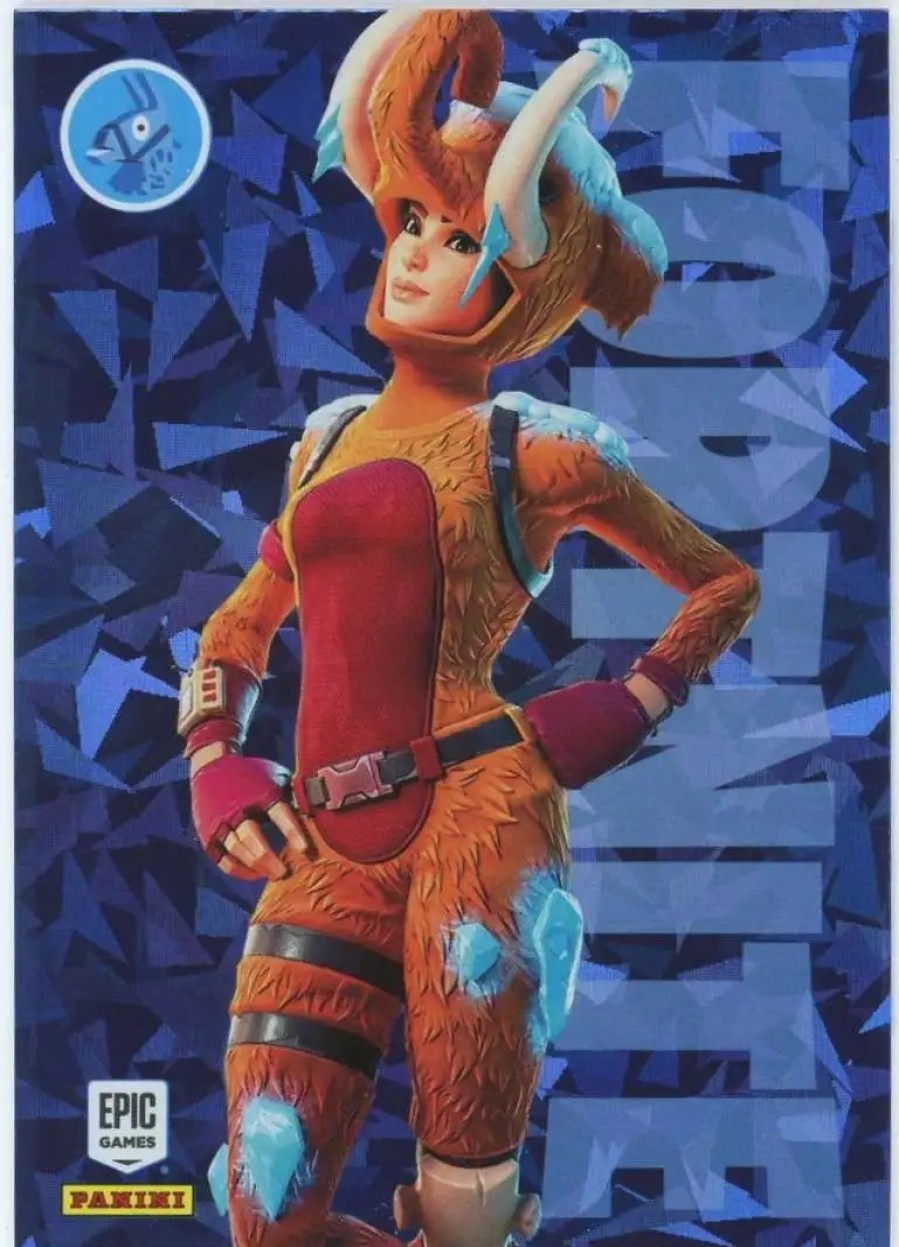 All Brands Panini | Fortnite 2021 Series 3 Cracked Ice Wooly Warrior #98 [Rare Outfit]