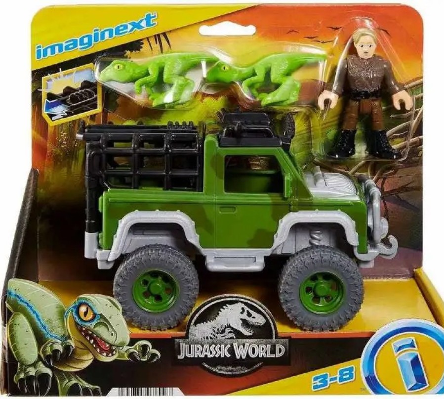 All Brands Fisher Price | Fisher Price Jurassic World Imaginext Dominion Dinosaur Detainment Figure Set