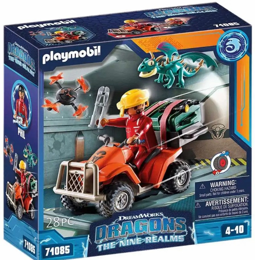 All Brands Playmobil | Playmobil Dragons The Nine Realms Icaris Quad Set #71085