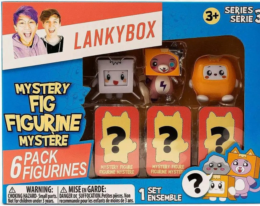 All Brands Bonkers Toy Co. | Lankybox Series 3 Mystery Fig 6-Pack