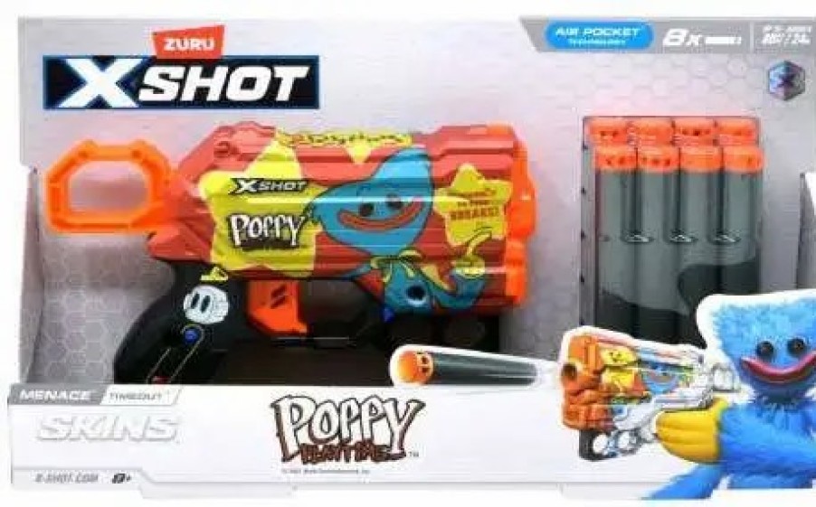 All Brands Zuru Toys | Poppy Playtime X-Shot Skins Menace Timeout Blaster [8 Darts]