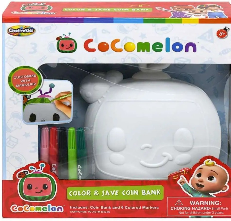 All Brands Creative Kids | Cocomelon Color & Save Coin Bank Activity Set