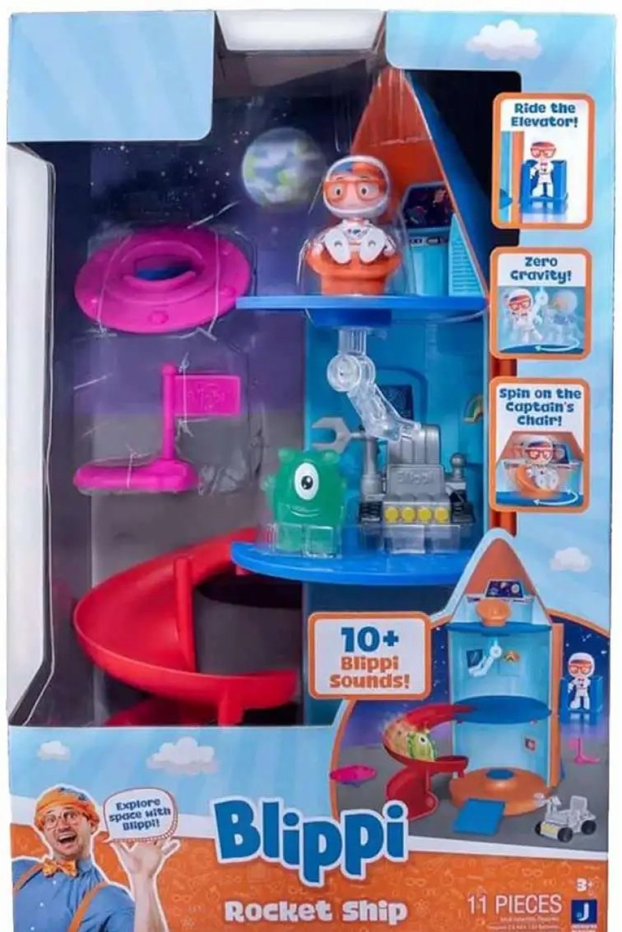 All Brands Jazwares | Blippi Rocket Ship Exclusive Large Playset