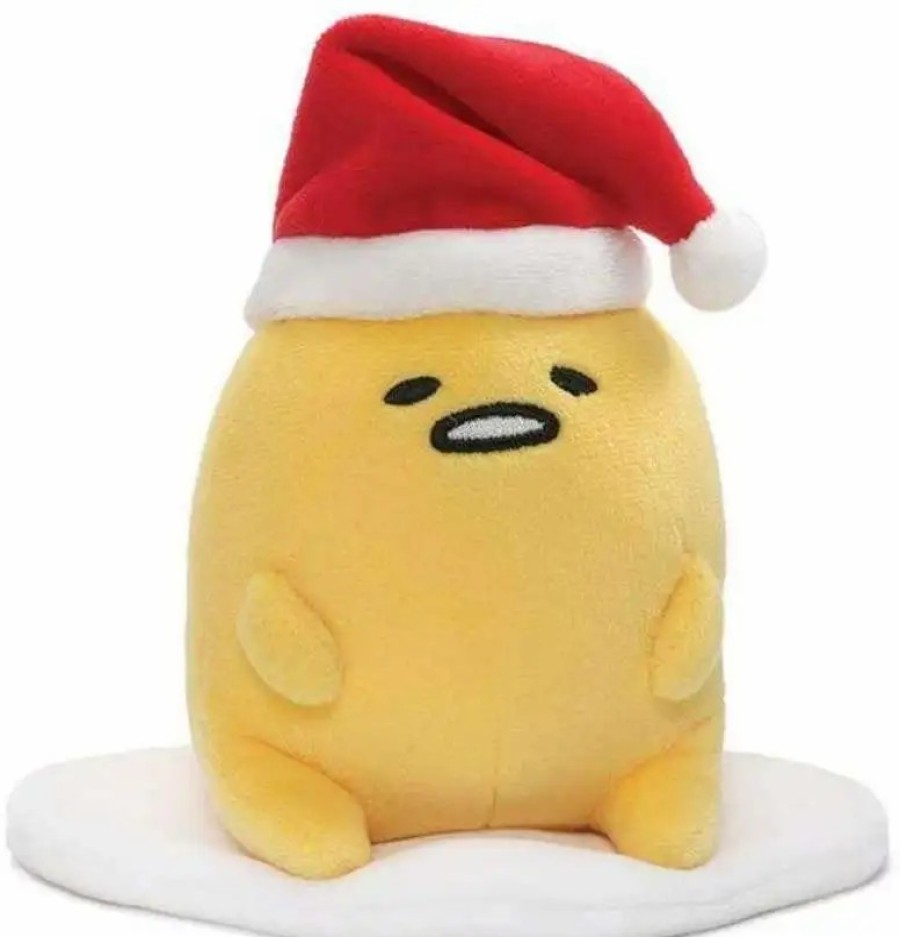 All Brands Gund | Sanrio Gudetama The Lazy Egg 5-Inch Plush [Santa Hat]