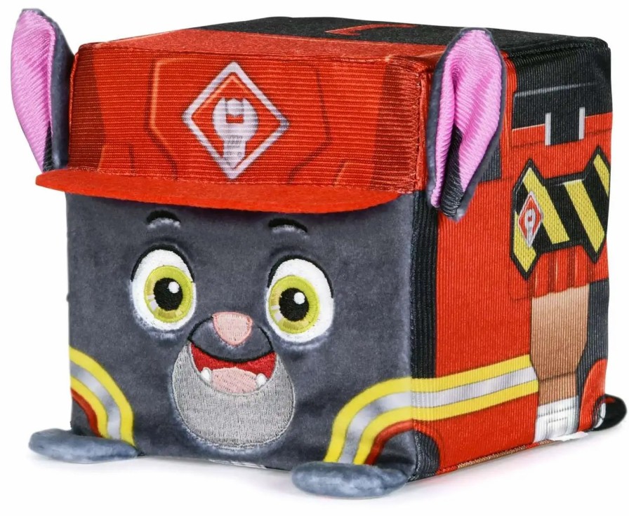 All Brands Spin Master | Paw Patrol Rubble & Crew Cube Charger 4-Inch Plush