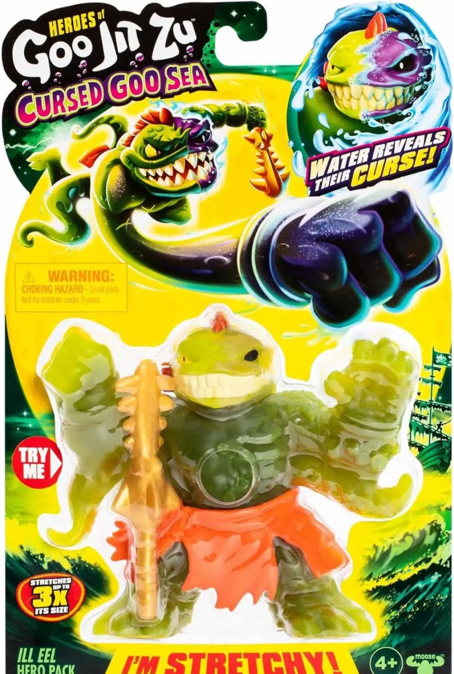 All Brands Moose Toys | Heroes Of Goo Jit Zu Cursed Goo Sea Ill Eel Action Figure