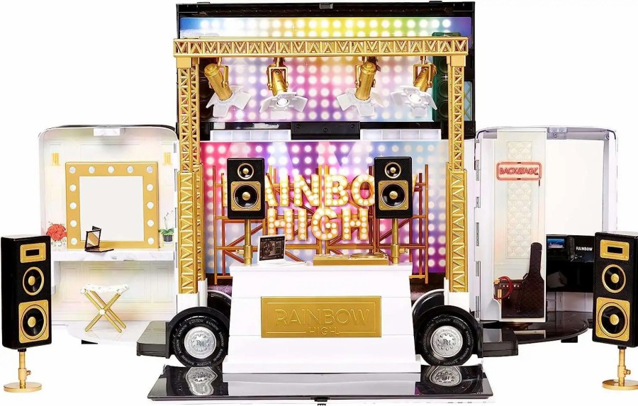 All Brands MGA Entertainment | Rainbow High Rainbow Vision World Tour Bus & Stage Playset