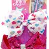 All Brands Walmart | Nickelodeon My Life As Jojo Siwa Girl & Doll Matching Pink Sequin & Hearts Exclusive Bow Set