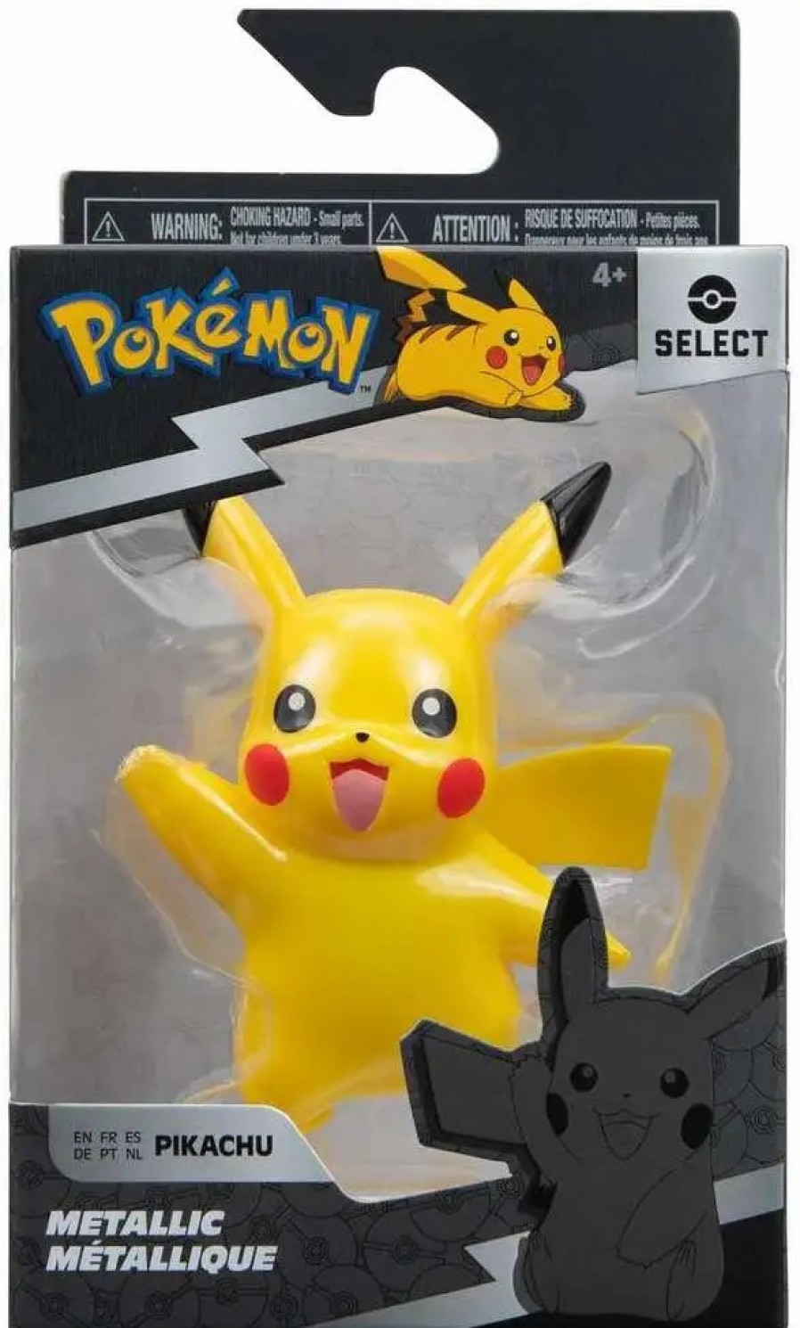 All Brands Jazwares | Pokemon Select Series 1 Pikachu Action Figure [Metallic]