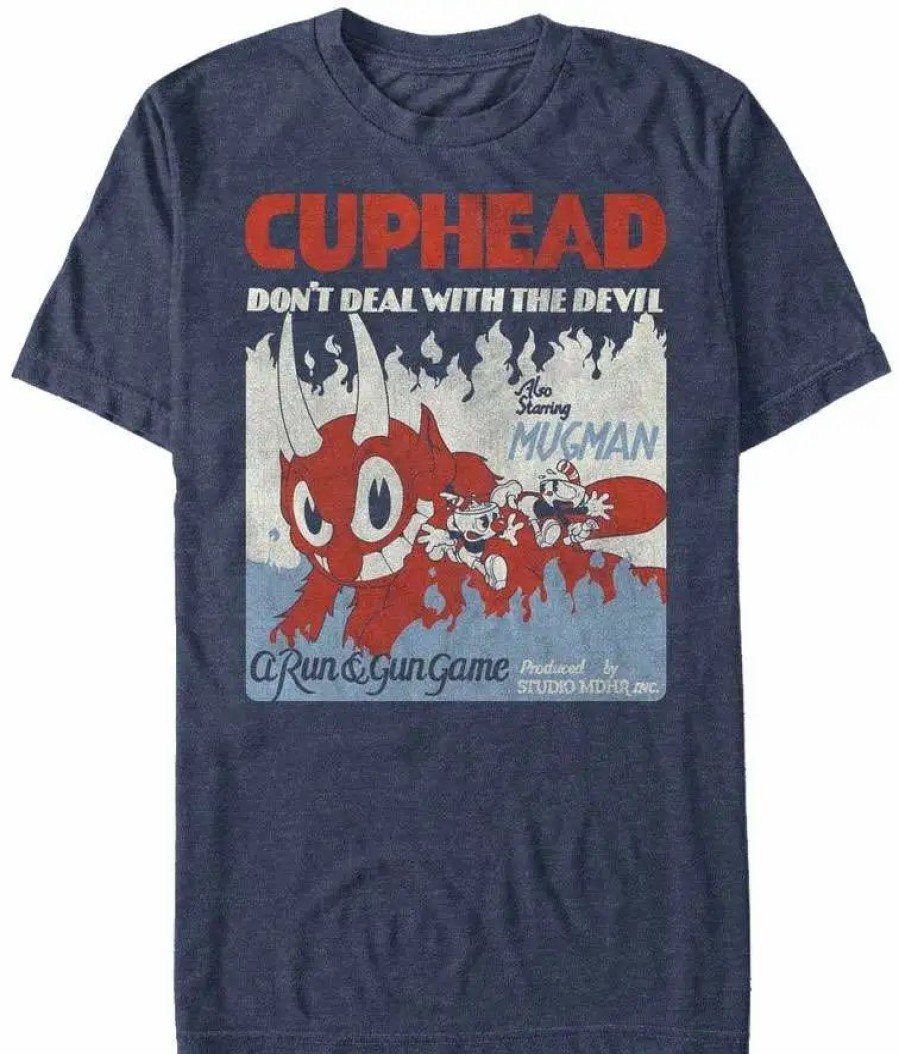 All Brands Fifth Sun Graphics | Cuphead Run & Gun Game T-Shirt [Medium]