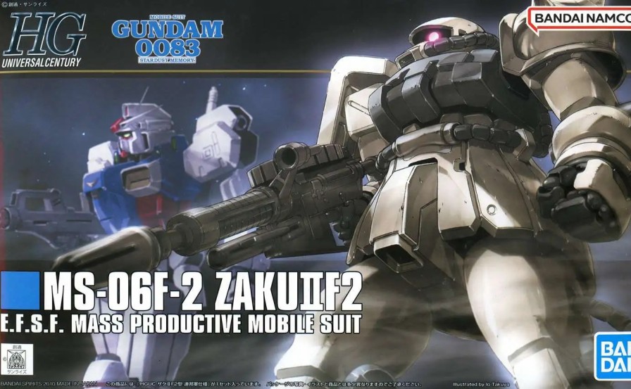 All Brands Bandai Japan | Gundam 0083 Stardust Memory High Grade Universal Century Ms-06F-2 Zakuiif2 E.F.S.F. Mass Productive Mobile Suit Model Kit