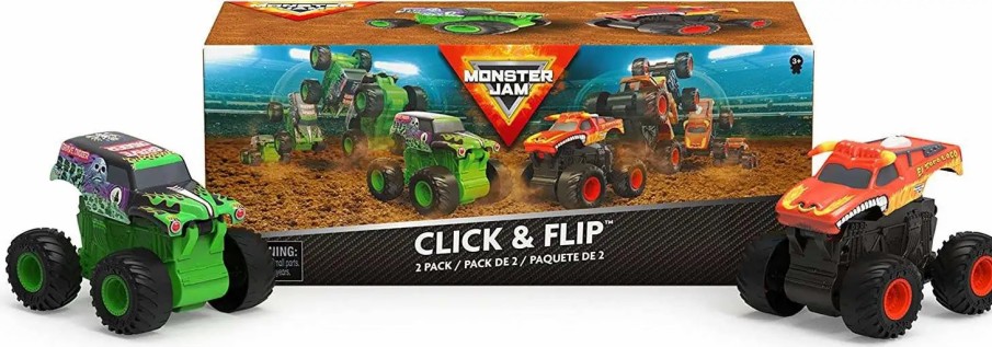 All Brands Spin Master | Monster Jam Click & Flip El Toro Loco & Grave Digger Vehicle 2-Pack