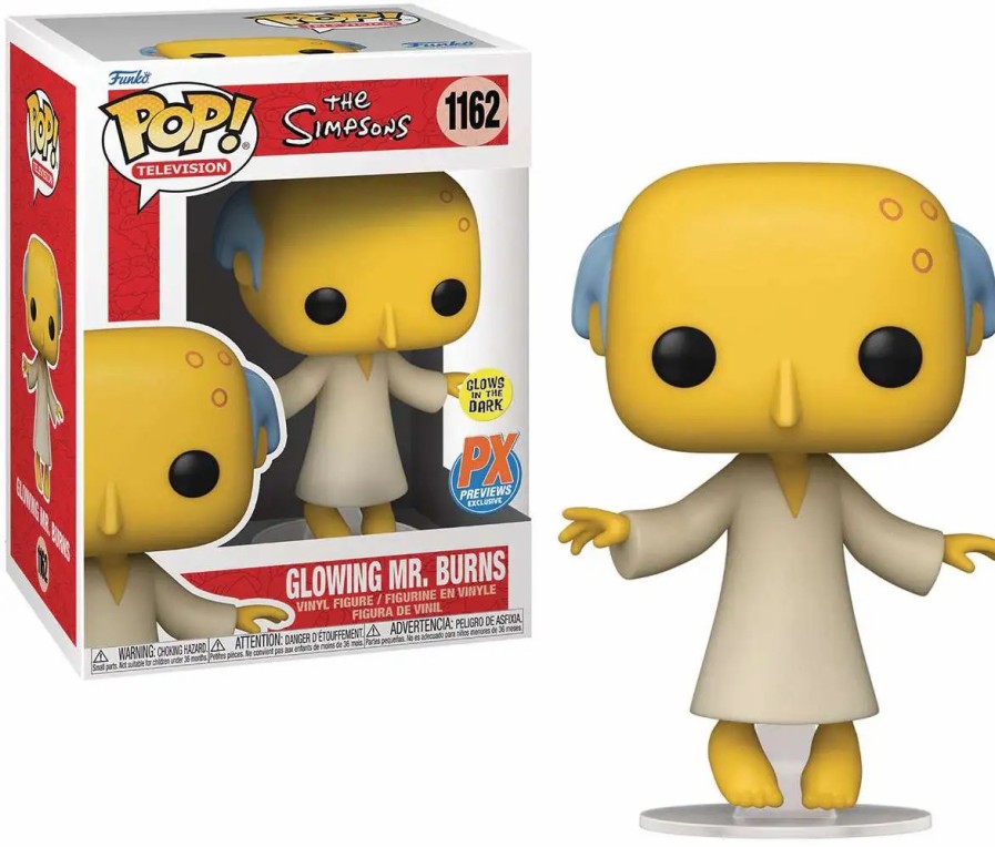 All Brands Funko | Funko The Simpsons Pop! Television Glowing Mr. Burns Vinyl Figure #1162 [Daily Deal! Full Color, Regular Version]