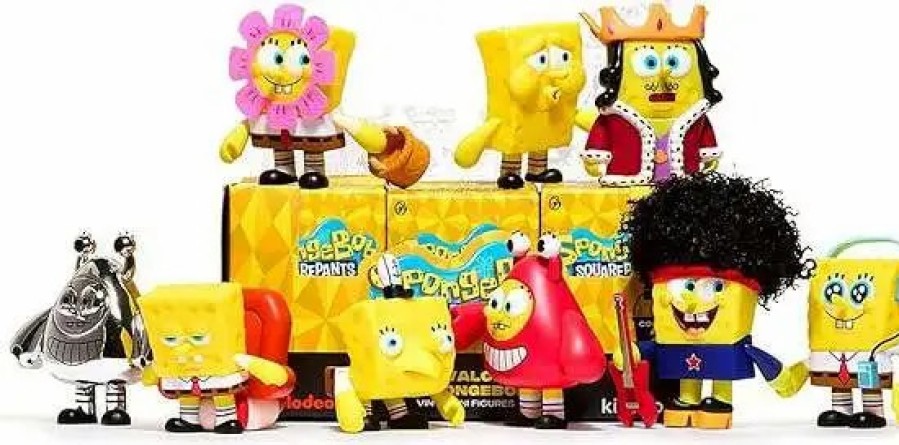 All Brands Kidrobot | Spongebob Squarepants A Cavalcade Of Spongebobs Disco Spongebob Mini Figure