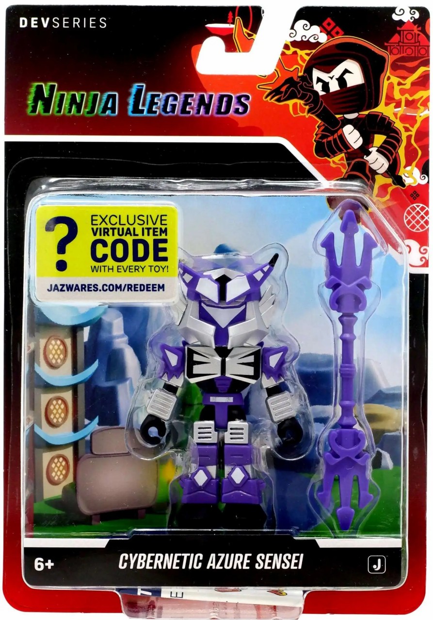 All Brands Jazwares | Roblox Devseries Ninja Legends Cybernetic Azure Sensei Action Figure