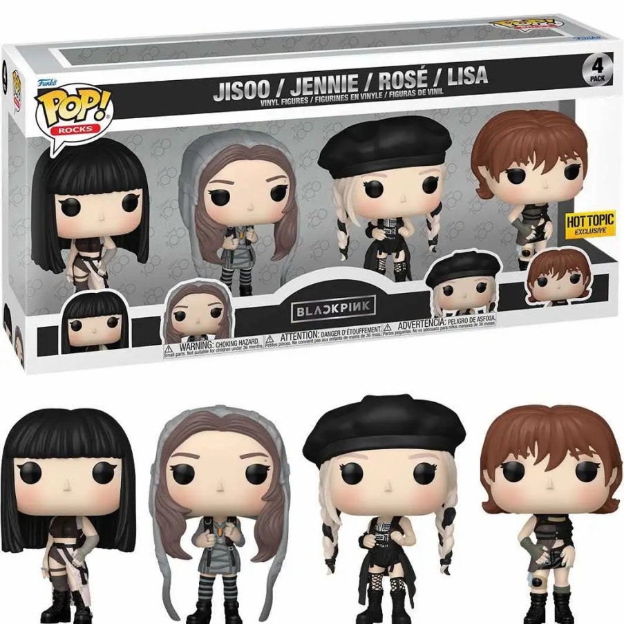 All Brands Funko | Funko Blackpink Pop! Rocks Jisoo, Jennie, Rose & Lisa Exclusive Vinyl Figure 4-Pack