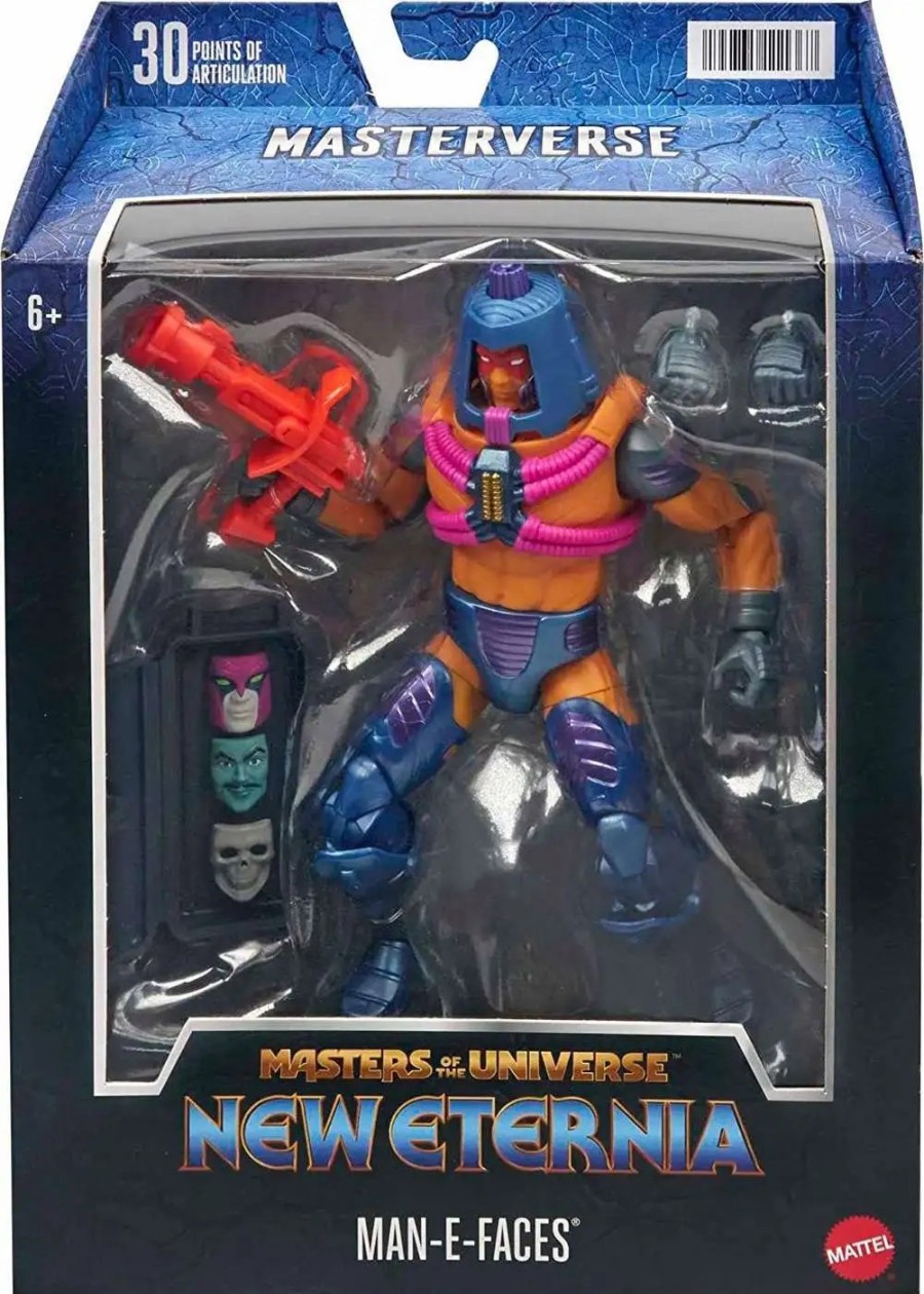 All Brands Mattel | Masters Of The Universe Revelation Masterverse Man-E-Faces Action Figure