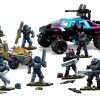 All Brands Mega Bloks | Mega Bloks Halo Multiplayer Mayhem Exclusive Set [Neon Superfly Warthog, Gen Xii Mongoose, Estate Gold & Neon Superfly Fireteams] (Pre-Order Ships March)