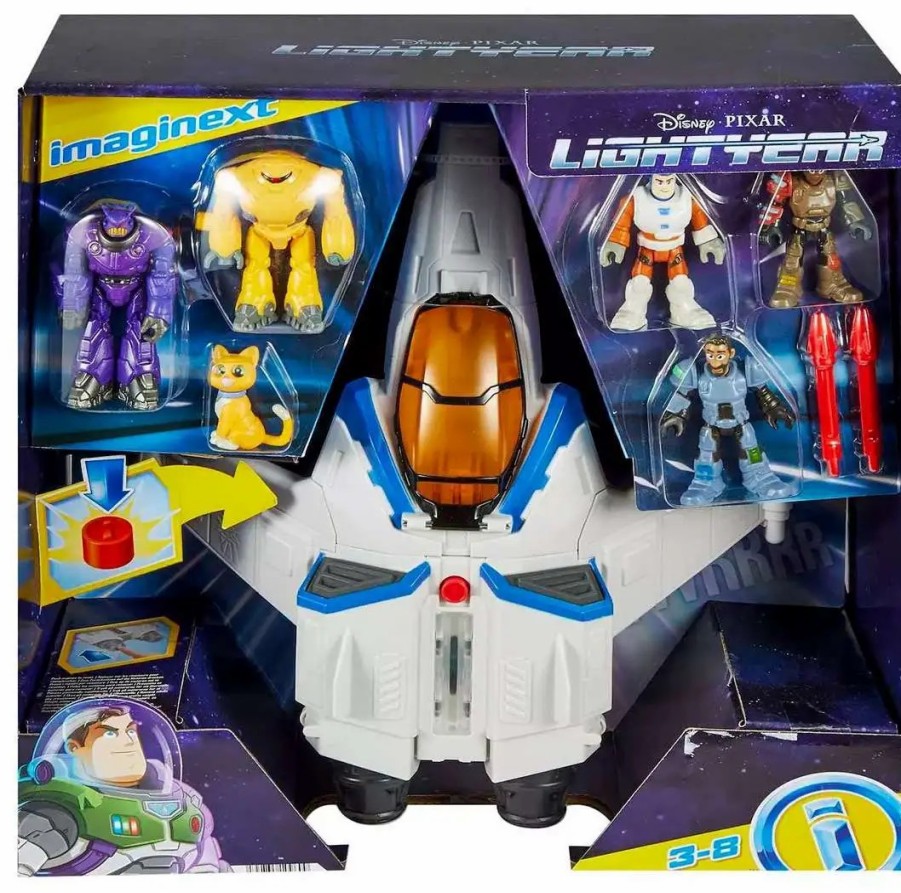 All Brands Mattel | Disney / Pixar Lightyear Movie Imaginext Lights & Sounds Xl-15 Gift Set