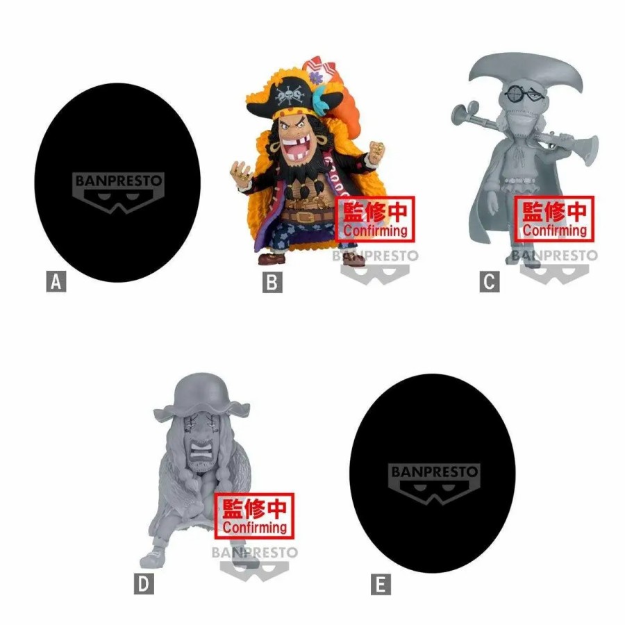 All Brands Banpresto | One Piece World Collectable Figure Wcf Trafalgar Law Vs. Blackbeard Pirtes 2.8-Inch Box Of 12 Mini Figures (Pre-Order Ships May)