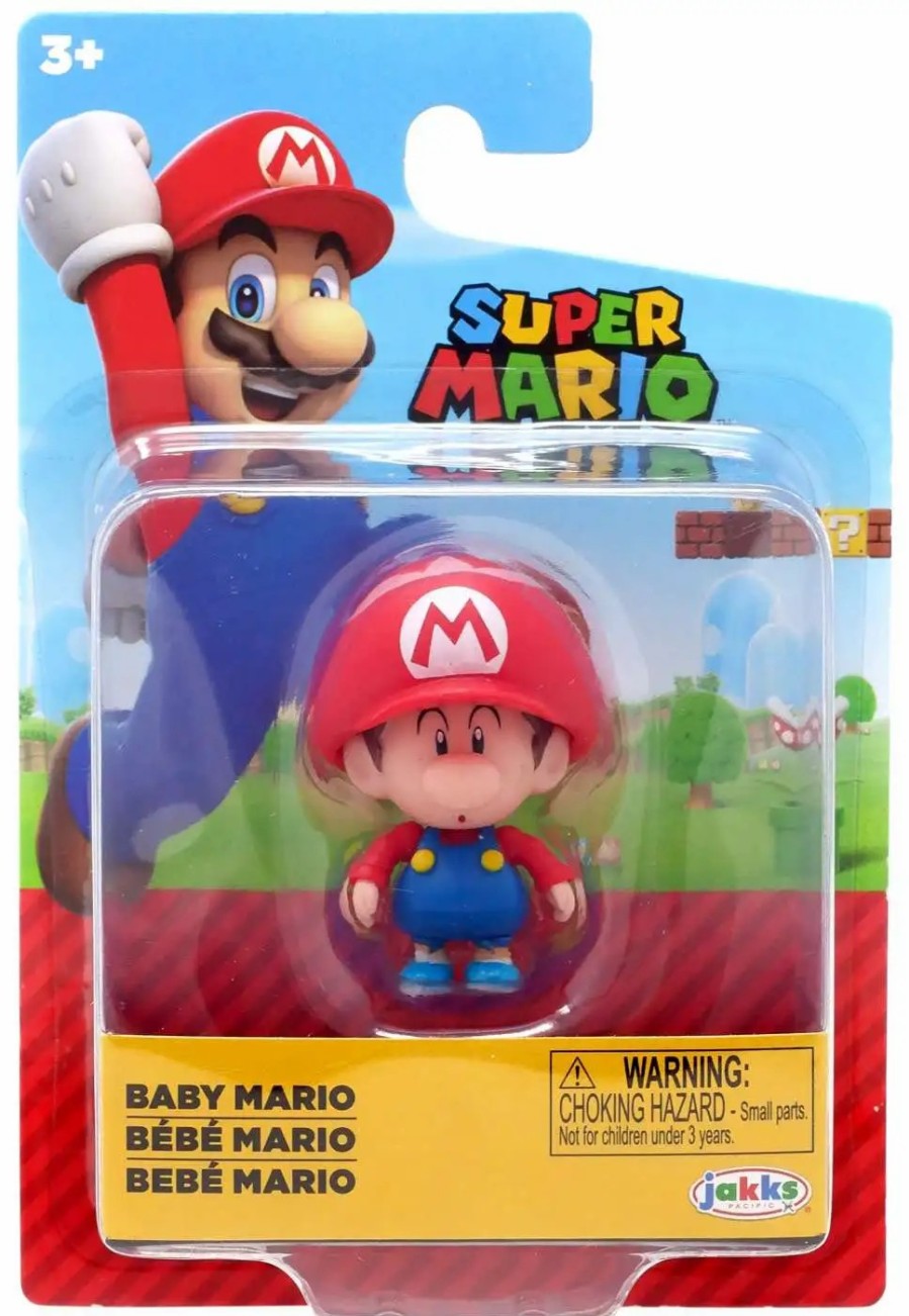 All Brands Jakks Pacific | World Of Nintendo Super Mario Baby Mario 2.5-Inch Mini Figure